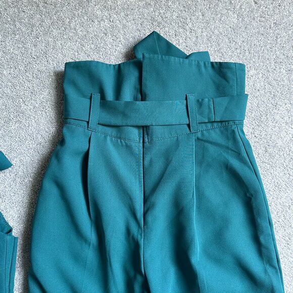 LIPINSKAYA BRAND Teal High Waist Pant and Crop Top Set, Size L - Picture 5 of 14